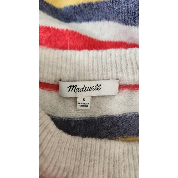 Madewell Cardiff Striped Crewneck Sweater in Coziest Yarn Size S - Picture 7 of 8
